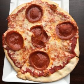Gluten-free pepperoni pizza from Evo Kitchen